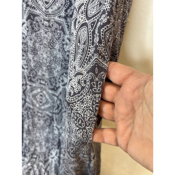 Soma Wknd Maxi Lounge Summer Dress M Paisley Boho Super Soft Rayon Blend Beachy - Picture 9 of 9